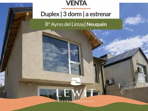 Venta duplex | 3dormitorios | a estrenar | Apto crédito | Bº Ayres del Limay | Neuquén