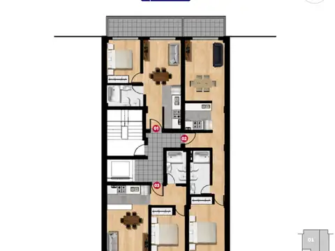 Cochabamba 1400, Piso 5