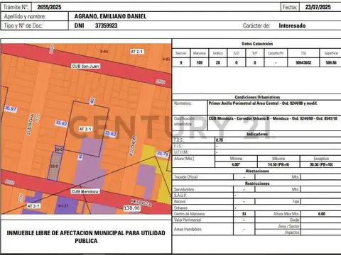 Mendoza 2900, Piso 0