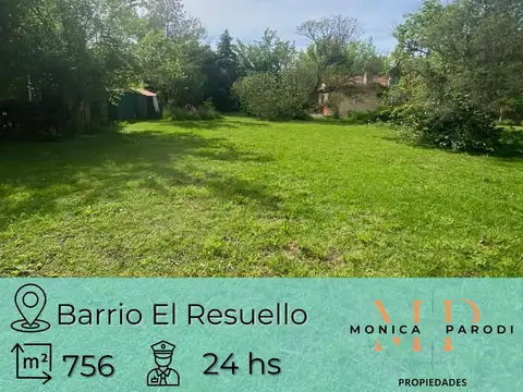 Lote en venta en Barrio cerrado El Resuello