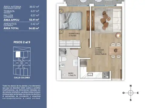 Venta Apartamento 1 dorm en Cordon con Amenities