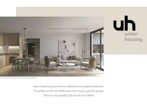 Departamento en Venta de 3 ambientes
