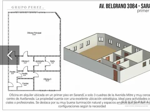 Oficina en Alquiler en Avellaneda, $ 1.100.000