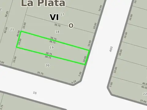 Terreno en Venta de 387,0 m2