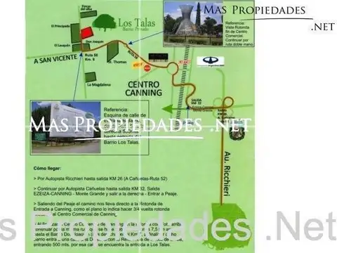 Venta Lote a la laguna en Los Talas Canning