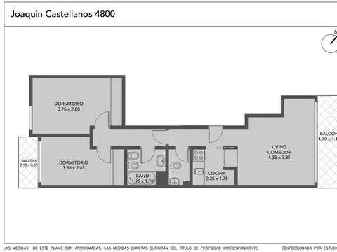 Departamento 3 ambientes con 2 baños