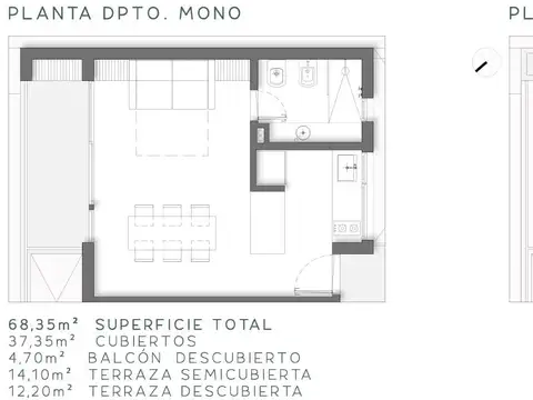 Departamento en Venta al Suroeste