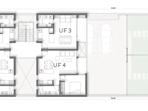 Departamento Monoambiente con 1 baño