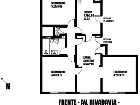 Departamento en Venta en Caballito, USD 163.000