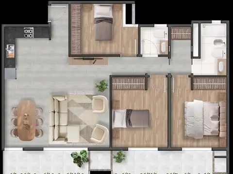 Departamento en Venta en Merlo, USD 173.400