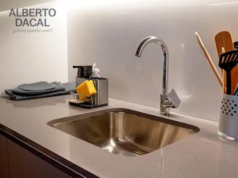 Departamento 2 ambientes con 2 baños
