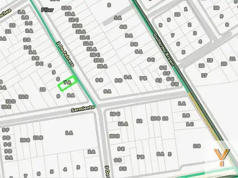 Terreno en Venta 10  mts Frente