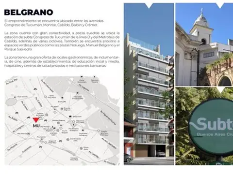 Departamento en Venta en Belgrano, USD 254.510