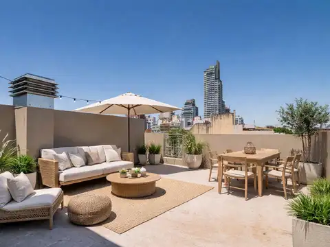 Monoambiente con balcon y terraza en venta Nuñez