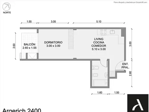 Departamento en Venta de Monoambiente