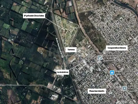 VENTA TERRENO CINCO SALTOS