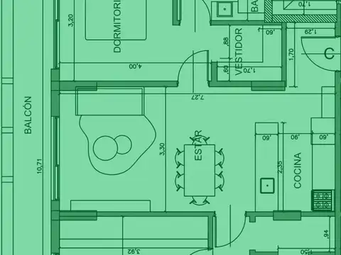 Departamento en Venta de 3 ambientes
