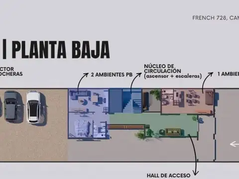 Departamento en Venta de Monoambiente