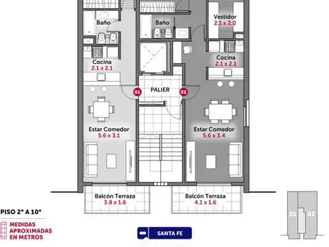 Santa Fe 2500, Piso 10