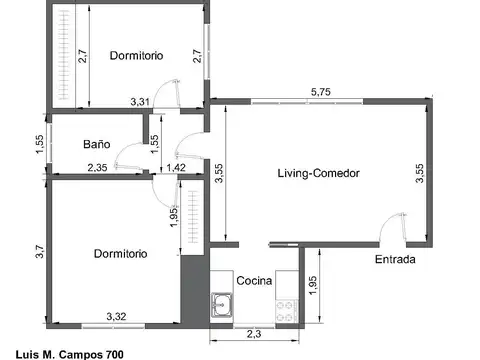 Av. Luis María Campos al 700