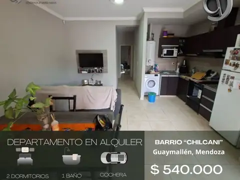 Departamento en alquiler c/ cochera en San Francisco del Monte