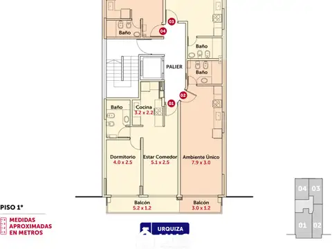 Departamento en Venta de Monoambiente