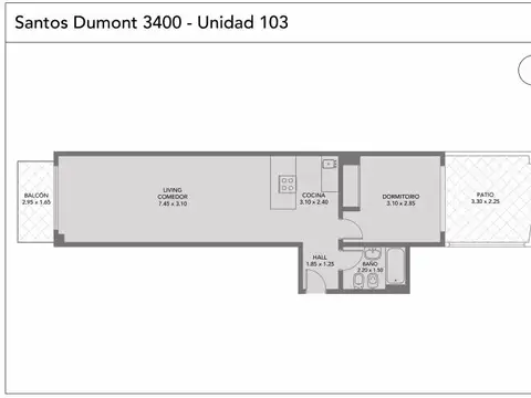 Santos Dumont 3400, Piso 1