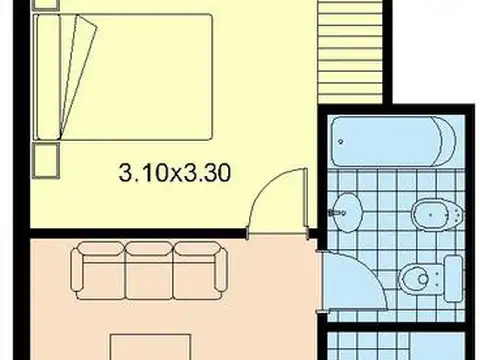 Departamento en Alquiler de 1 dormitorio