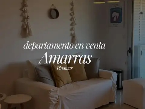 DEPTO 3 AMB CON GAS NATURAL EN AMARRAS - PINAMAR