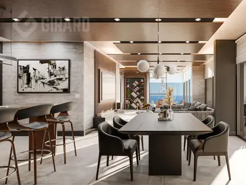 Piso en venta 3 ambientes con vista al mar y al golf, Linehouse Alem Seaview