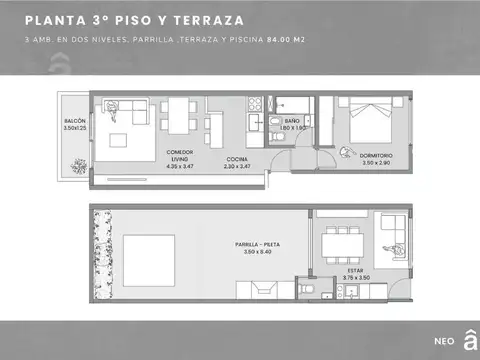 Departamento en Venta al Noreste