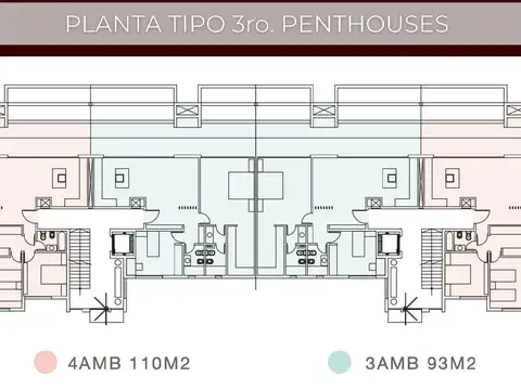 Departamento 4 ambientes con 2 baños