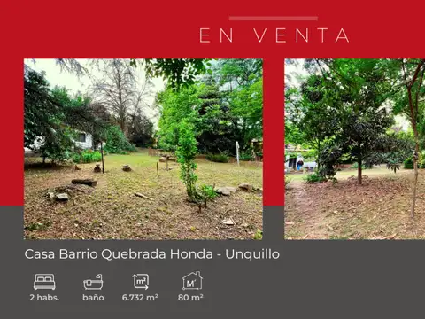 Casa ubicada en Barrio Quebrada Honda – Unquillo