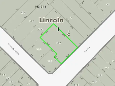 Laprida e/ Carlos Pellegrini y Ameghino