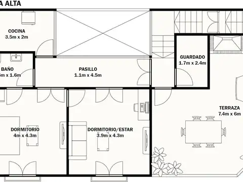 Depto Tipo Casa en Venta al Noroeste
