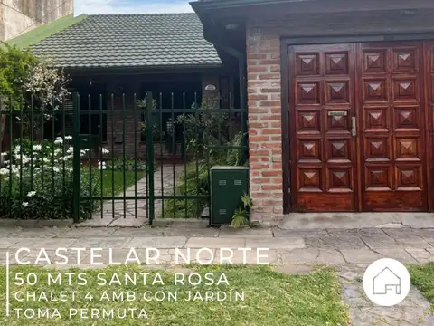 Castelar Norte a 50 mts de Santa Rosa chalet 4 AMB