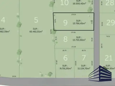 Terreno en Venta de 13766,0 m2