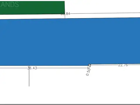 Terreno en Venta 15  mts Frente