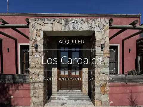 ALQUILER CASA 4 AMBIENTES EN EL CENTRO DE LOS CARDALES