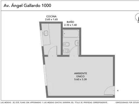 Departamento en Venta de Monoambiente