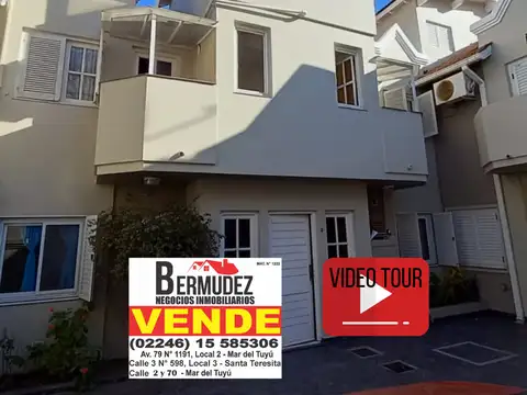 Duplex venta 3 amb Mar del tuyu calle 71 entre 2 y 3