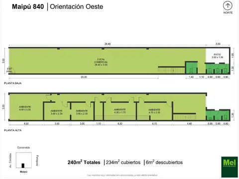 Local Dos Plantas - Retiro - Alquiler.