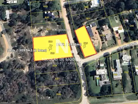 Vende terreno dos lotes unificados en Arenas de Jose Ignacio 