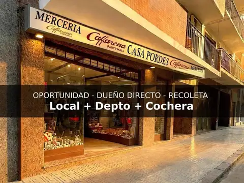 Oport Local 153m² + Depto 42m² + Cochera 13m² ~ Recoleta/