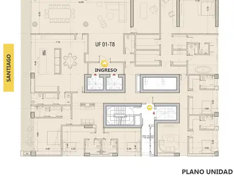 Venta - Torre Pininfarina - Departamento 4 dormitorios y balcón terraza al río - Pichincha, Rosario.