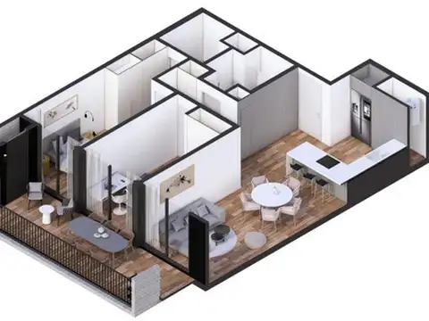 Departamento en Venta de 3 ambientes