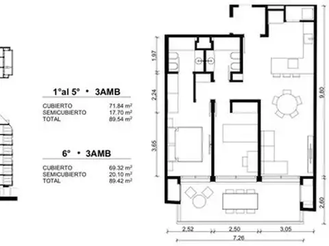 Departamento en Venta de 2 dormitorios