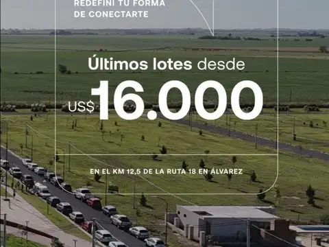 Terreno en Venta en Alvarez, USD 18.000