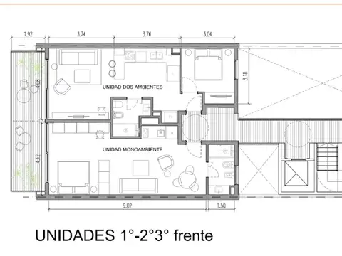 Departamento en Venta de 1 dormitorio