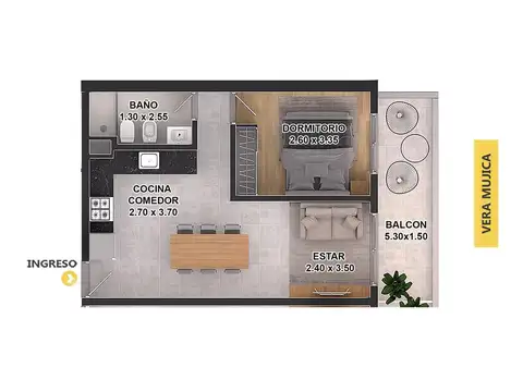 Departamento en Venta en Luis Agote, Rosario